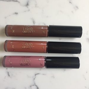 3 Ciate Liquid Velvet Lipsticks, brand new!