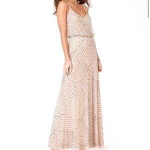 Adrianna Papell Beaded Blouson Dress