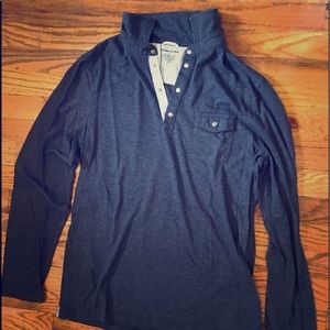 Banana Republic Collared Button Snap 1/4 Zip