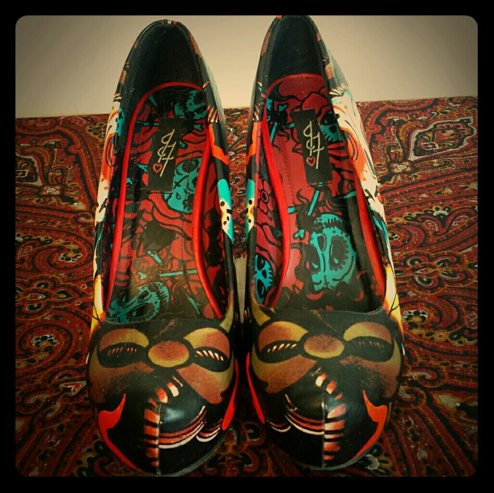 Iron Fist Sugar Skull heels!