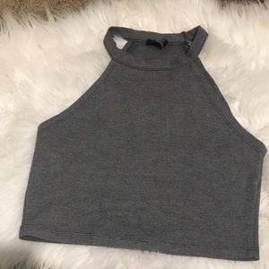 Zara Grey Crop Tank