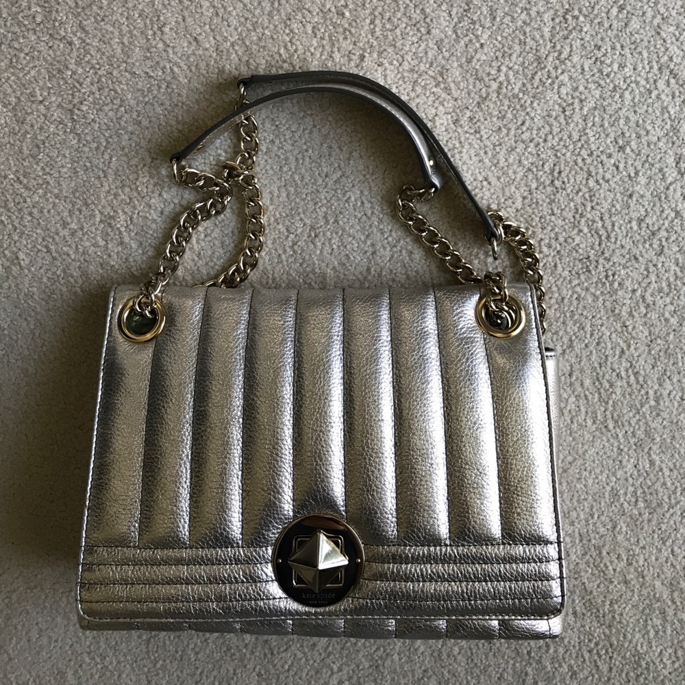 Kate Spade Evangeline Metallic Gold Purse