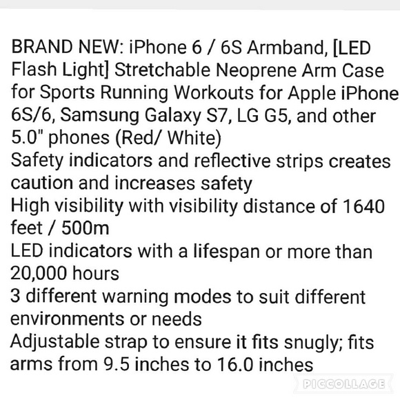 iPHONE 6S ARMBAND & OTHER 5.0" PHONES - Picture 4 of 4