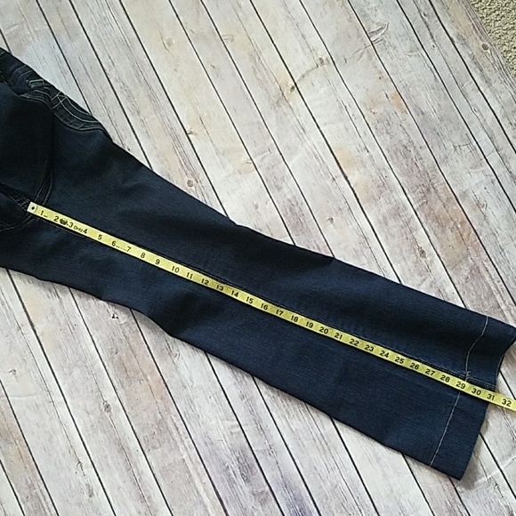 True Religion Flare Wide Leg Dark Wash Denim - Picture 7 of 8