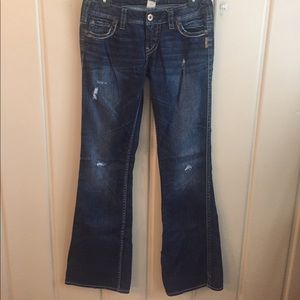 Silver jeans never worn size 27