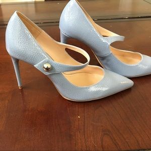 Light blue Zara Woman heels with strap