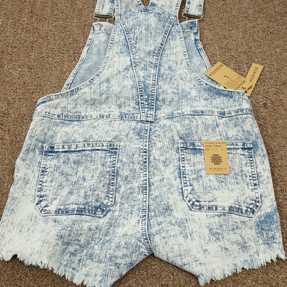 Monarda Overall Jean Shorts - Picture 5 of 6