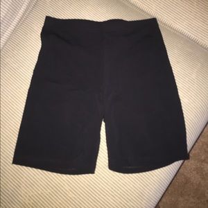 American Apparel black spandex shorts