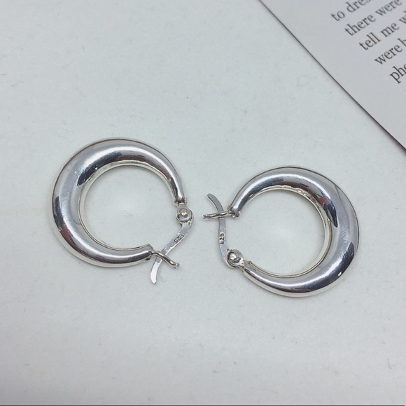 Sterling Silver Small Hoop - Picture 5 of 7