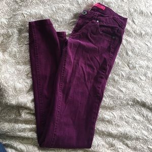 Purple jeans