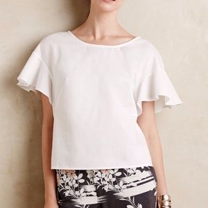 Anthropologie poplin top by Maeve size 2