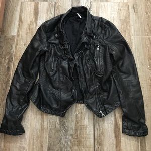 Free People faux leather jacket