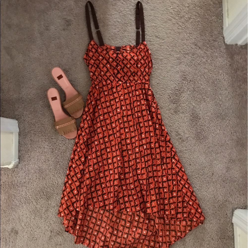 🧡HI LOW Dip Back Dress, Strap For Optional Bra