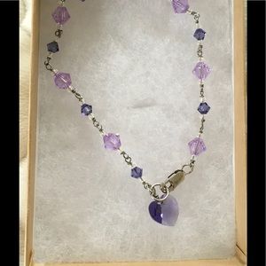 Purple beaded bracelet