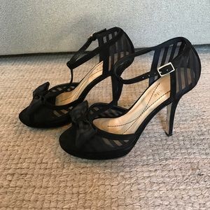 Kate Spade black T-strap heels