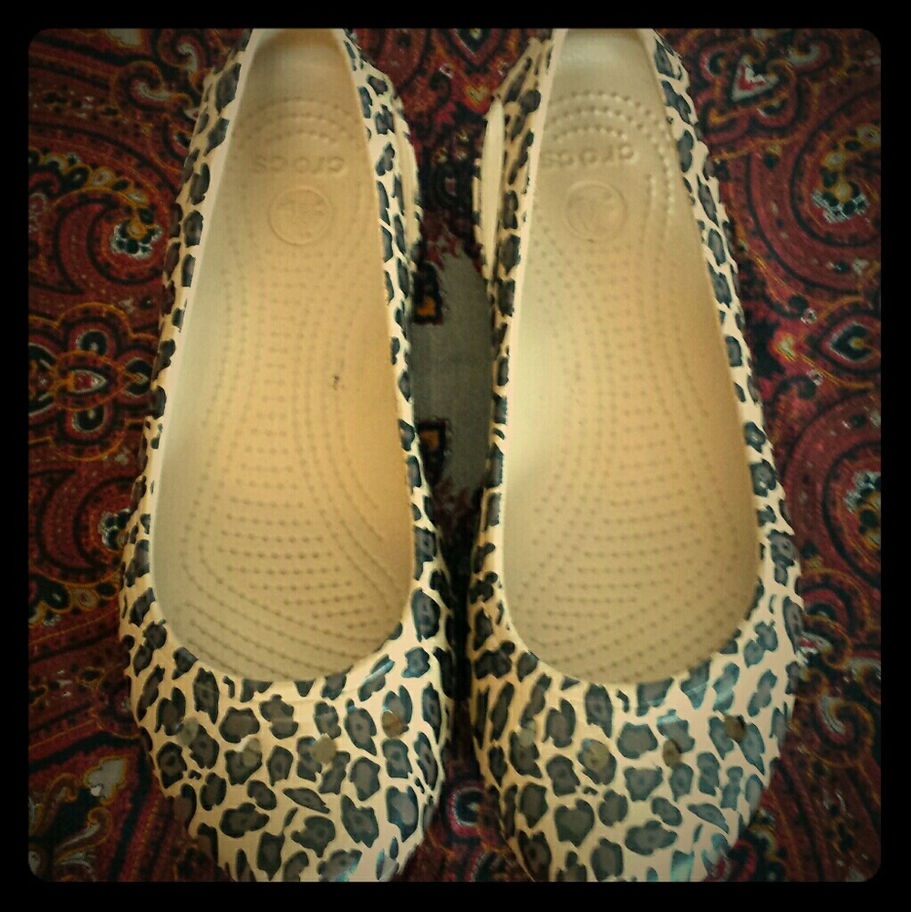 Leopard print Crocs!
