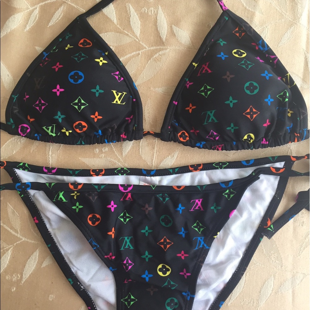 Black Monogram Bikini