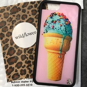 iPhone 7+ Mint Chip Wildflower Case