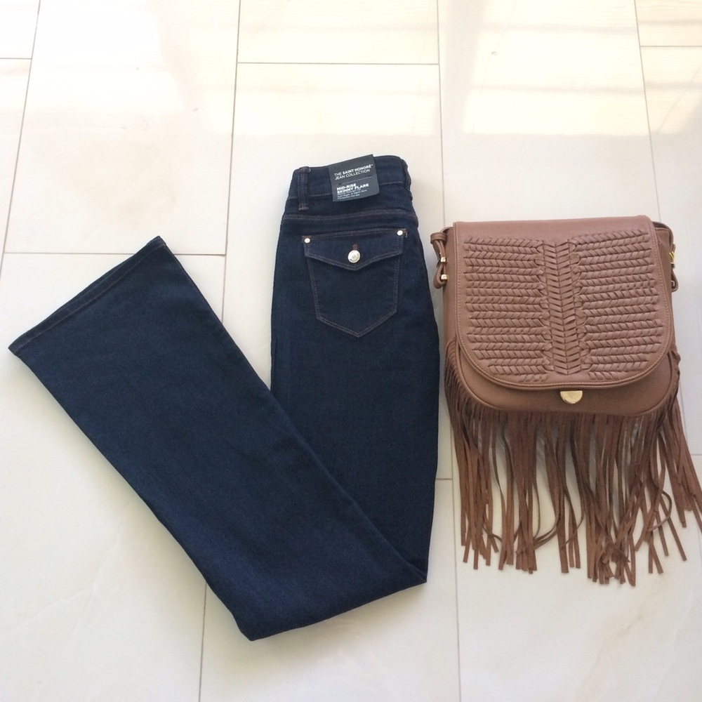 WHBM skinny flare jeans
