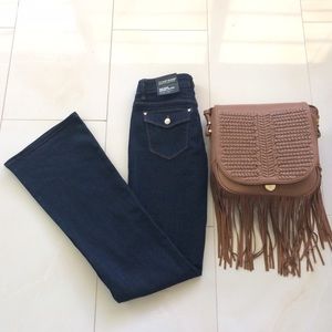 WHBM skinny flare jeans