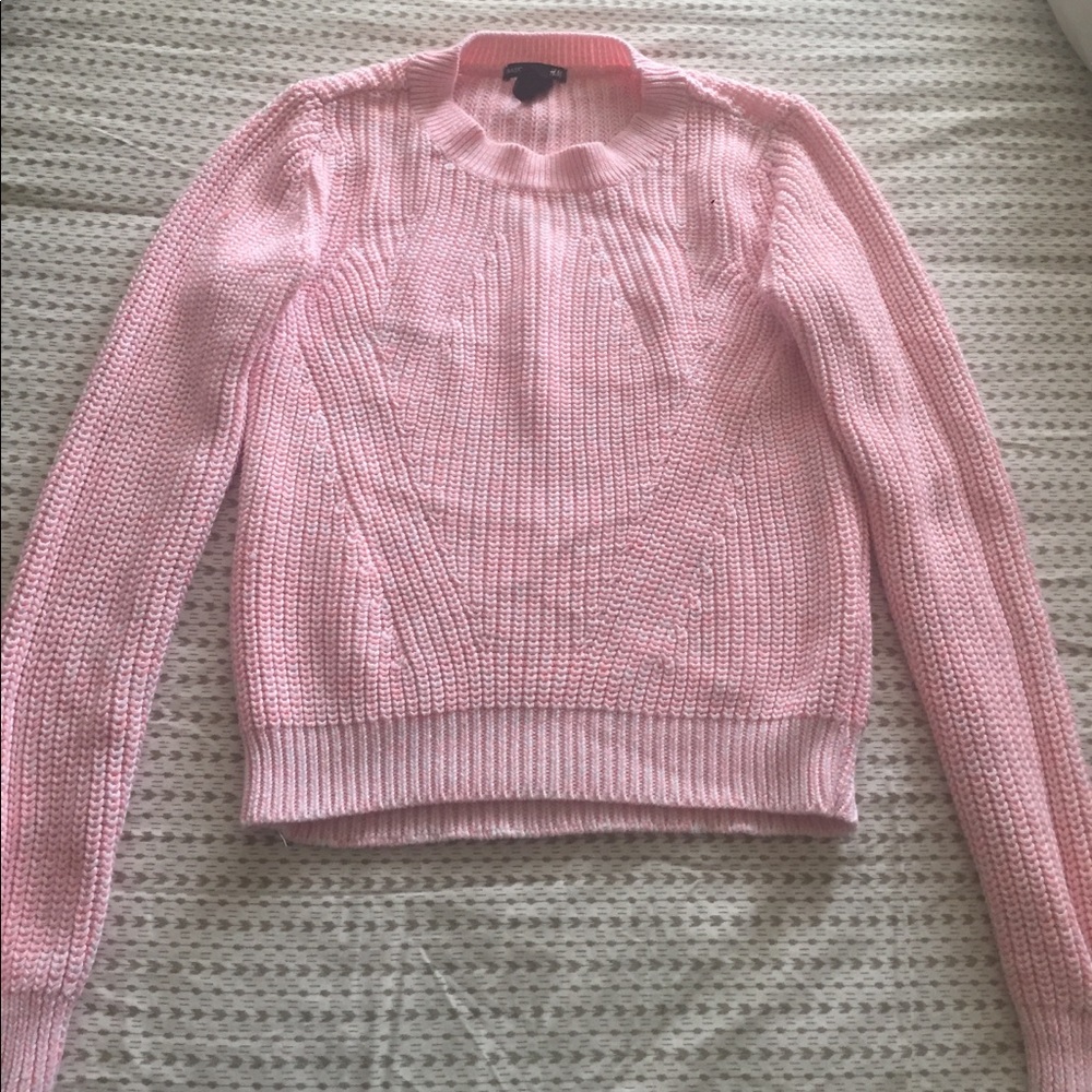 Pink knit sweater