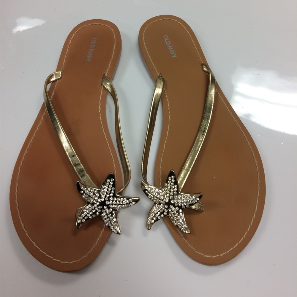 Super cute gold with starfish bling
