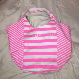 Victoria's Secret PINK LE striped big tote bag