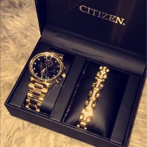Citizens Watch and Bracelet set
