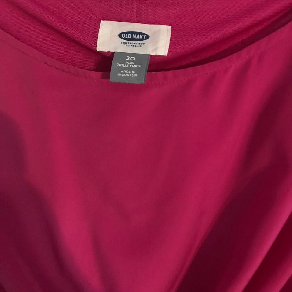 Boat Neck Solid Pink Polyester Dress - image 2