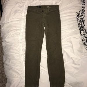 Jcrew olive corduroy jeans