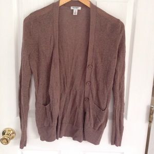 Old navy mesh like brown button cardigan MP