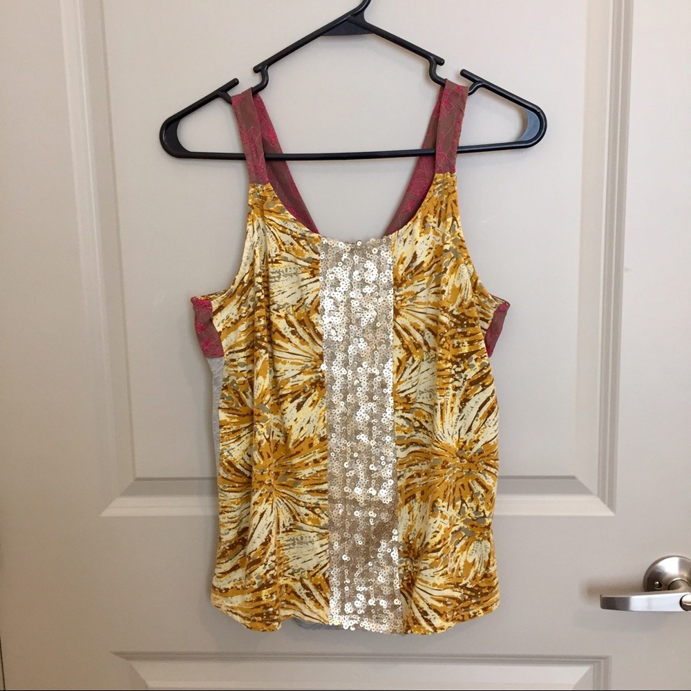 💥SALE💥 Gold Anthropologie tank
