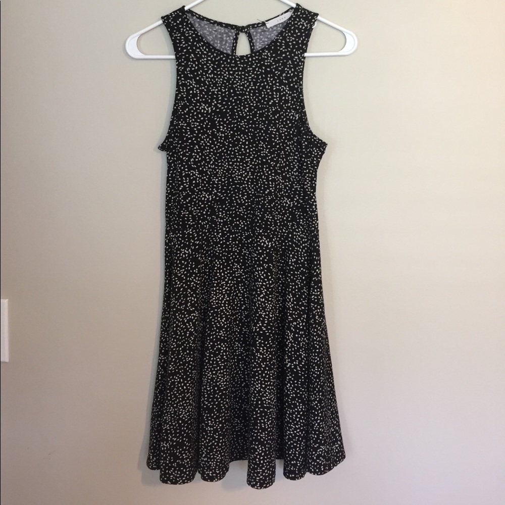 Black and white swing dress