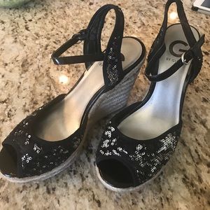 Guess sequin wedges