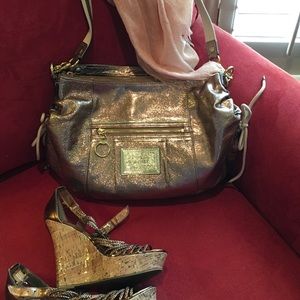 Authentic bronze Coach Apoppy bag