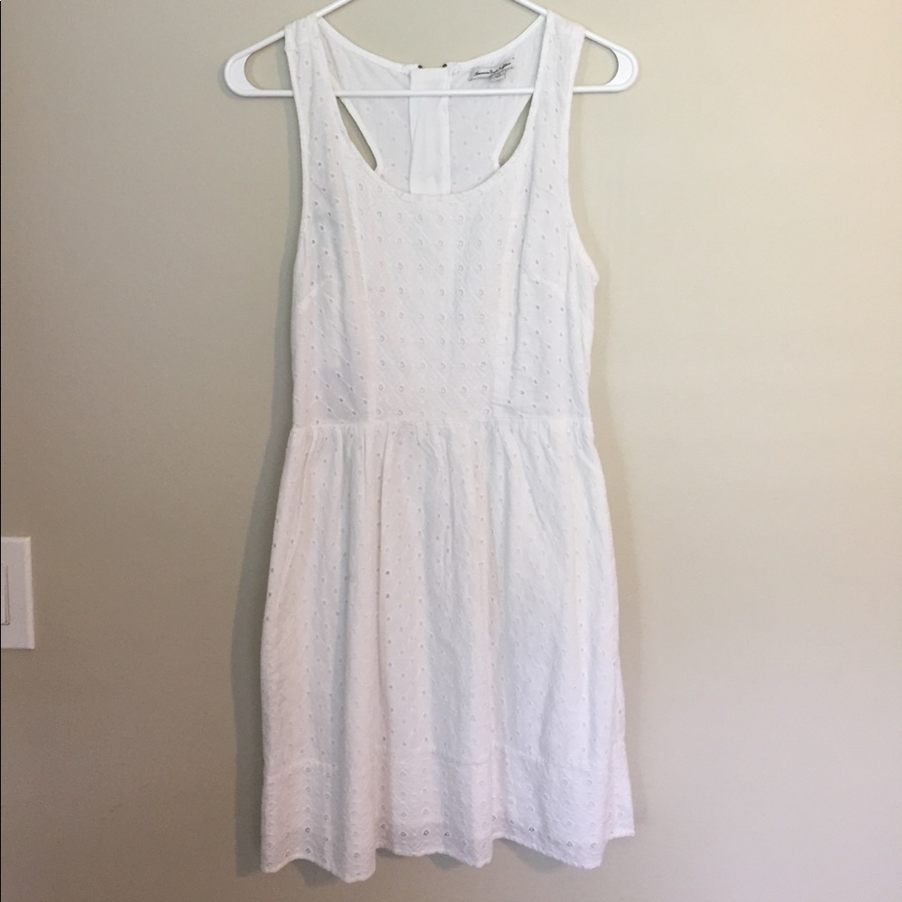 White American Eagle cut-out dress
