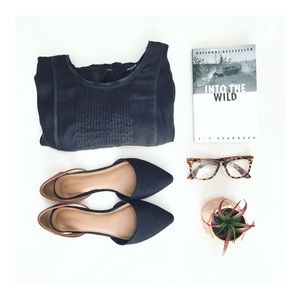 • Madewell Peplum-esque Long-Sleeved Blouse •