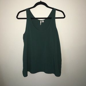 Green Chiffon Tank