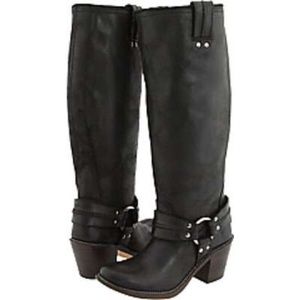 FRYE Carmen Harness Tall Boots!