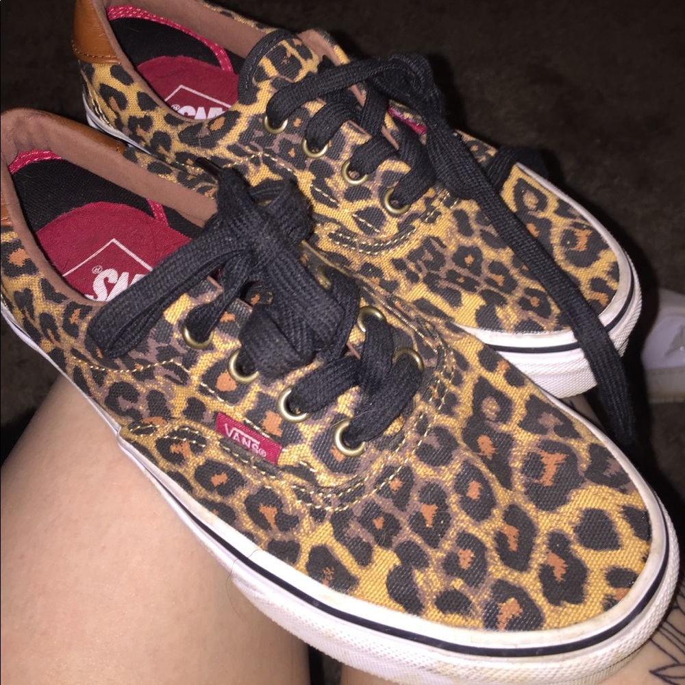 Cheetah print vans