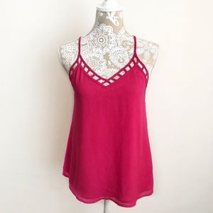 Hot Pink Strappy Blouse 💖