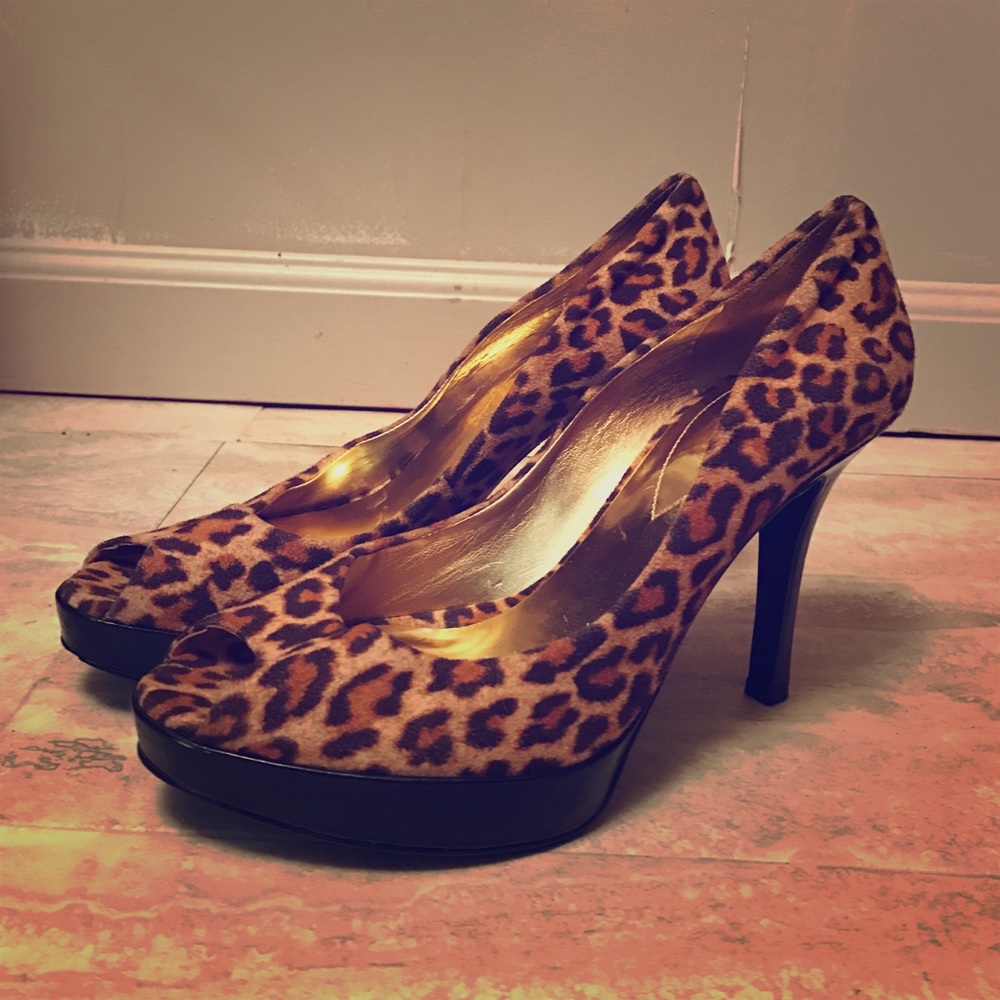 Guess Cheetah Print Heels