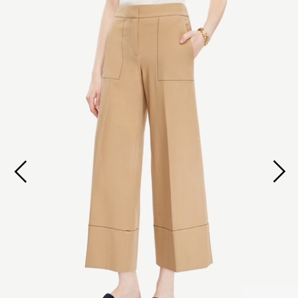 Ann Taylor Kick Crop Trousers