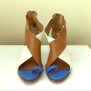 SALE! Zara Woman High Heeled Leather Sandals