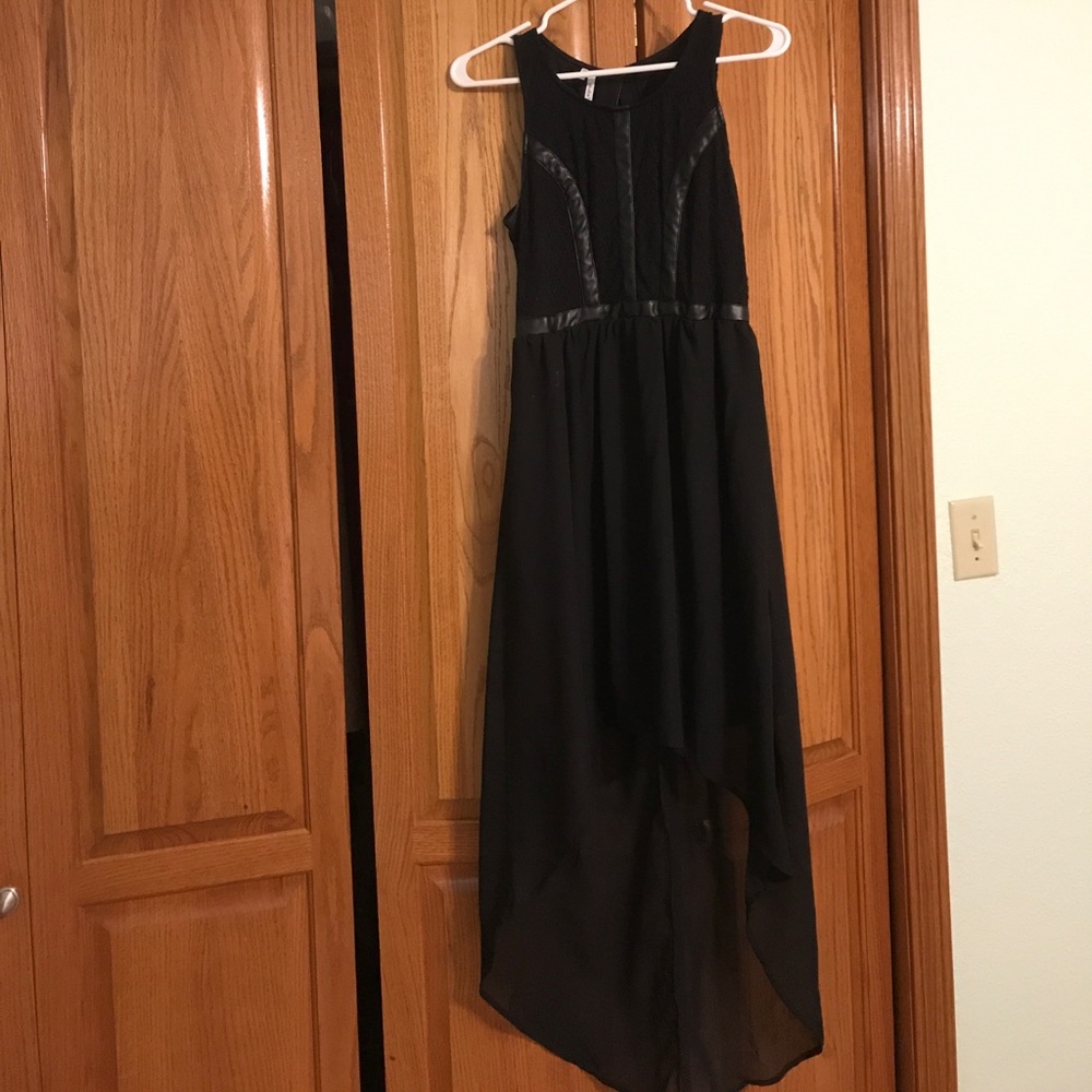 High low black dress
