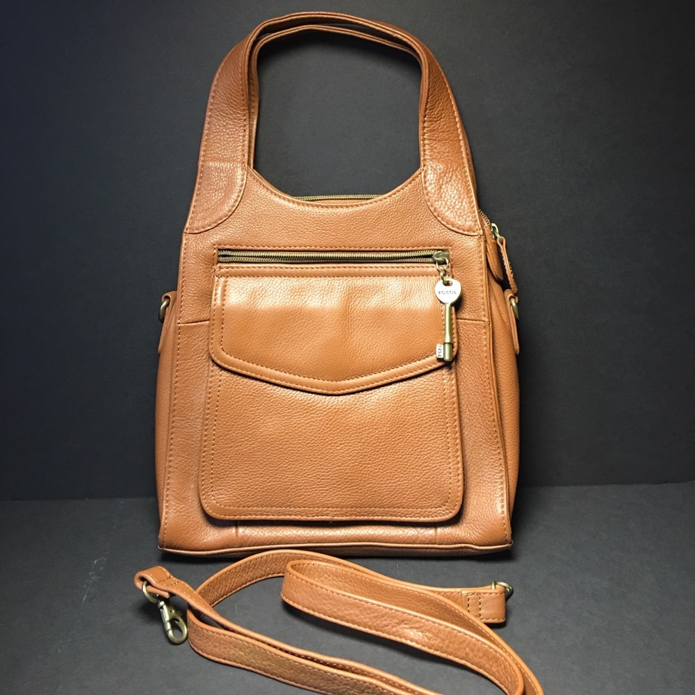 Fossil 75082 Brown 1954 Leather Handbag