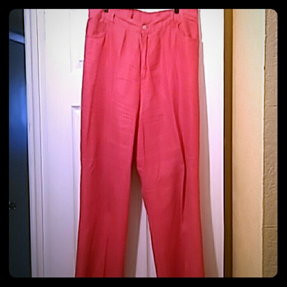 Hot pink jeans. great for spring an summer
