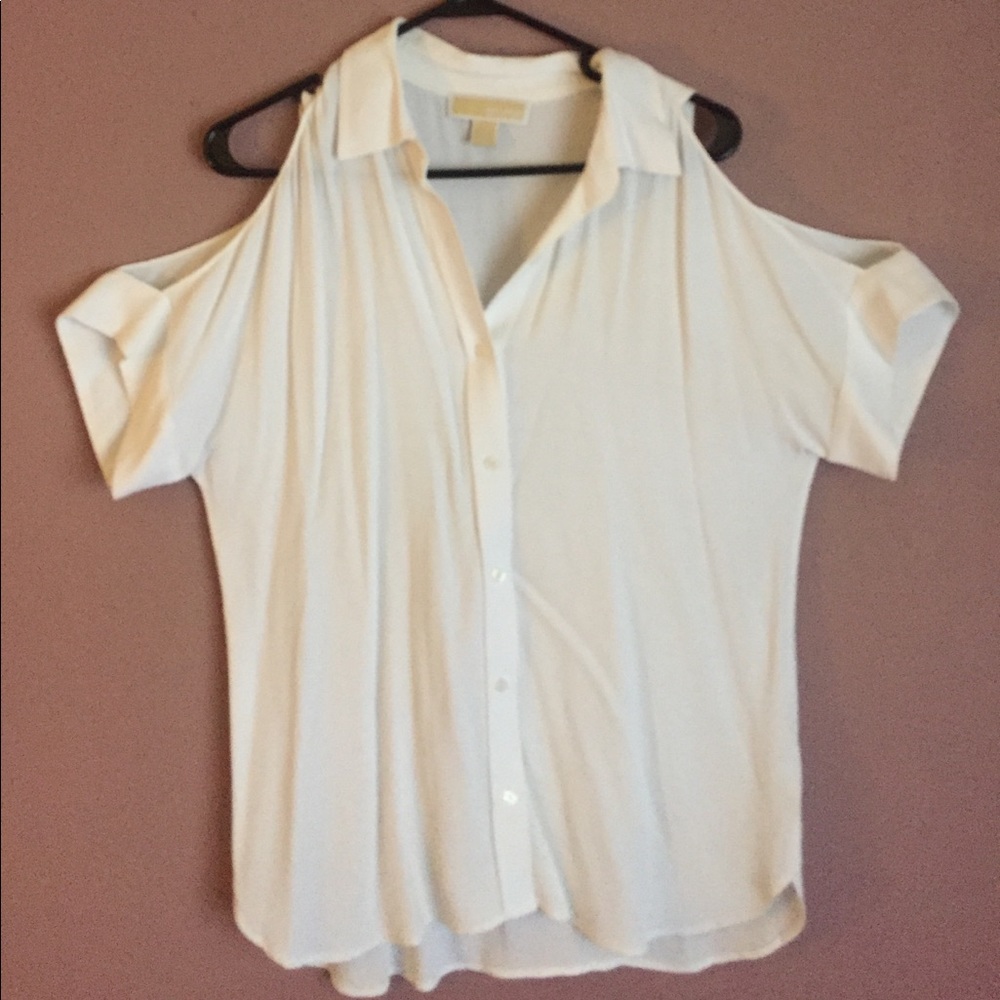 Michael Kors cold shoulder blouse