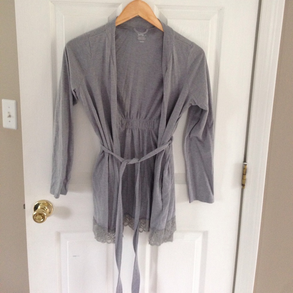 Bump maternity gray robe M