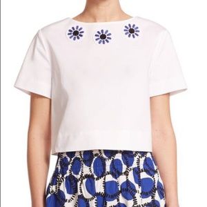 Kate Spade Embellished Crop Top